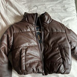 Puffer Jacket Coffee Brown